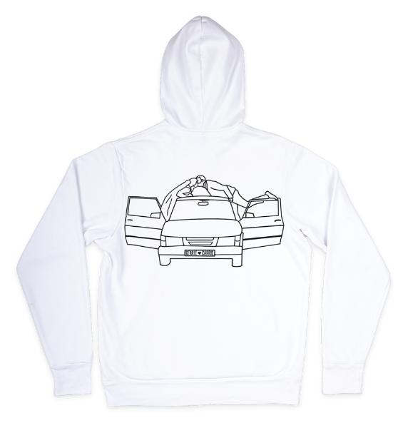 borduren je eigen hoodie met grote tekening